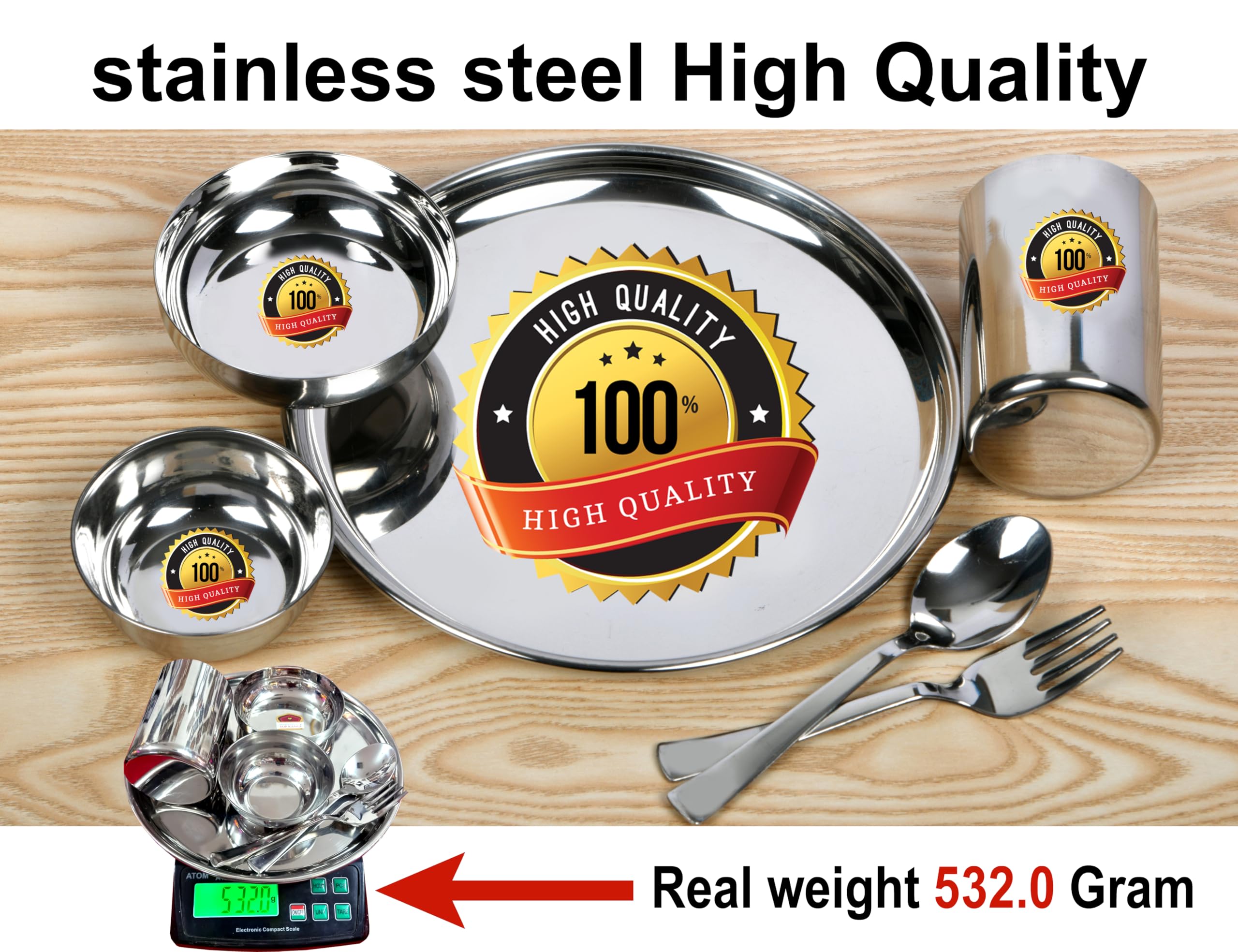 Personalized Naruto Stainless Steel Thali Set - 6 Piece -9