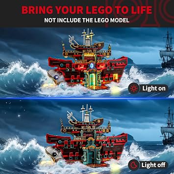 BRIKSMAX Light Kit Designed for LEGO The Baratie FloatingRestaurant