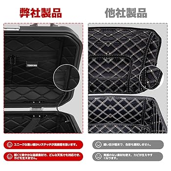Amazon | TEMSONE アルミ合金製 バイク リアボックス トップ