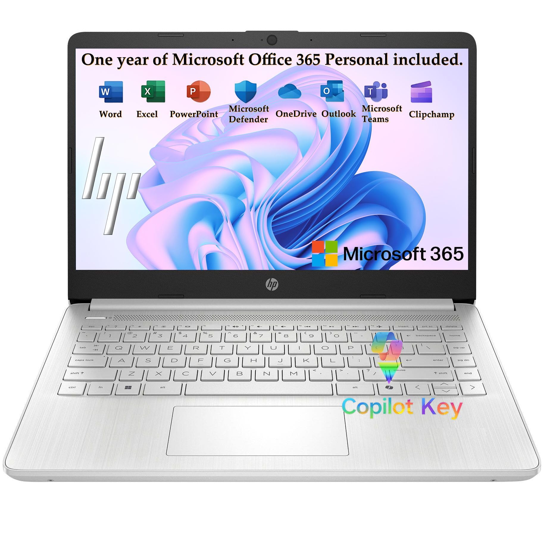 HP 2026 Essential Laptop, Intel Processor, 128GB Storage, Windows 11