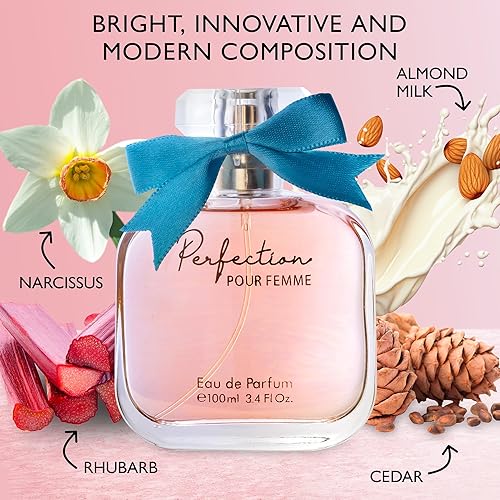 Miniatura 2 de Perfection for Women Eau De Parfum - Acuerdo floral y afrutado  Aroma aromático, verde con leche de almendras con base amaderada  Fragancia de uso