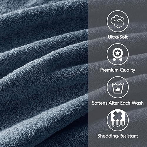 Miniatura 3 de MADISON PARK SIGNATURE - Altamente absorbente secado rápido incluye 2 para ducha 2 para manos y 4 para lavado facial