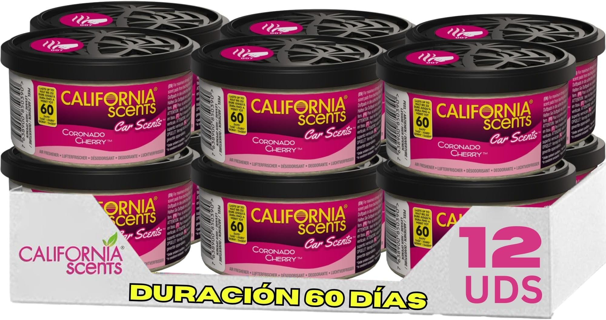 California Car Scents California Scents Ccs-007 Air Freshener Cherry Scent, Coronado Cherry, 12 Units