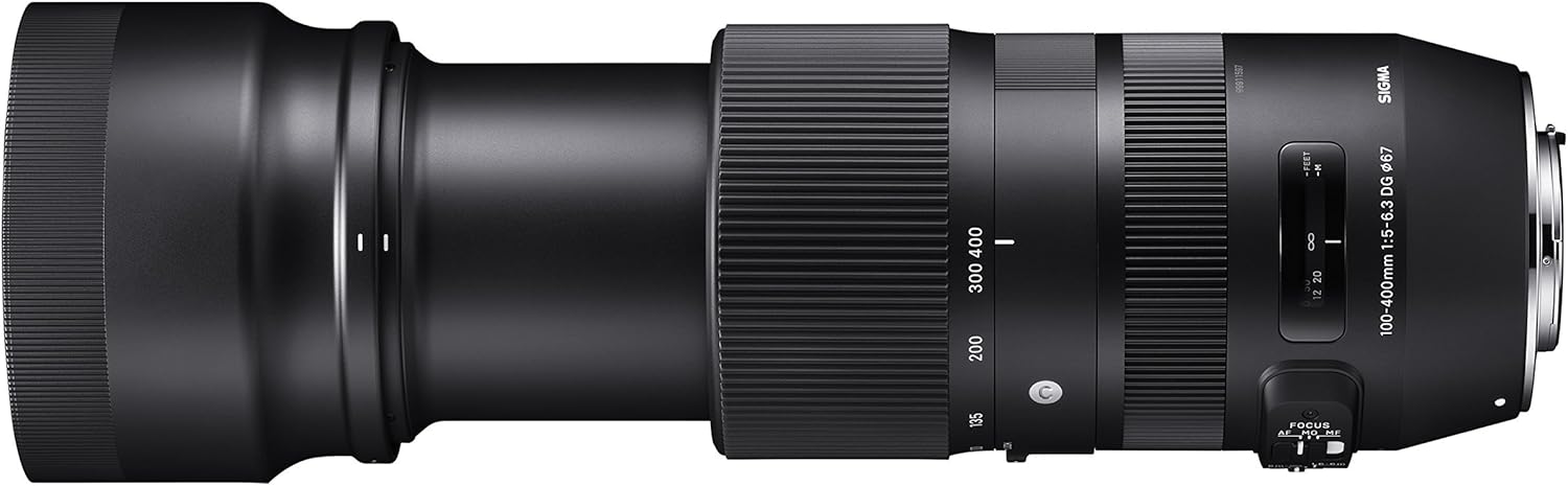 Sigma 100-400mm f/5-6.3 DG OS HSM Contemporary Lens for Nikon F (Renewed)