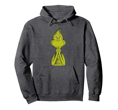 Dr. Seuss Classic Sly Grinch Pullover Hoodie Pullover Hoodie