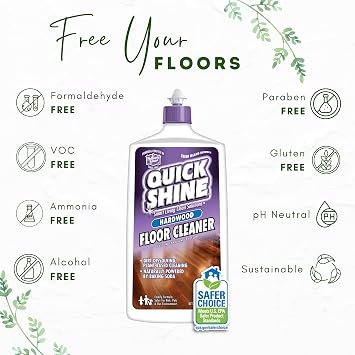 Quick Shine 2 Pack Smart Combo & Sustainable Hard Surface Floor Mop Refill Mop Pad Cover, 12 W x 6 D x 1/2 Thick