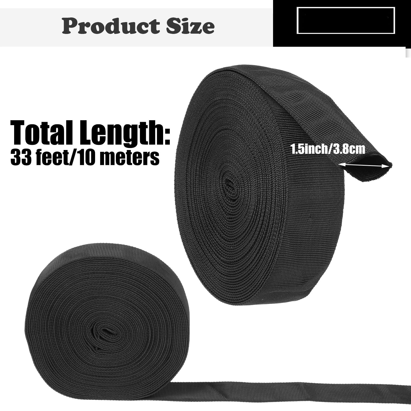 33 FT Nylon Hydraulic Hose Protector 1.5in Sleeve Black Protective Cover Sheath Wrap Cable Sleeve Torch Cutting Wire Cover Management Wrap for Cord Tig