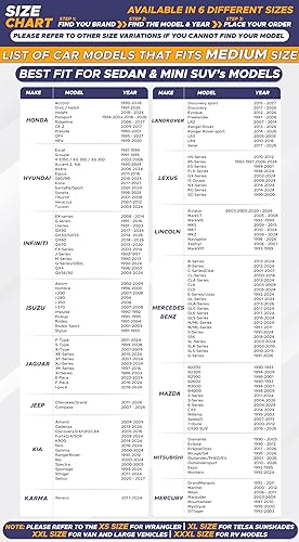 Miniatura 7 de EcoNour Parasol patriótico para parabrisas de automóvil, camioneta y SUV, resistente material de poliéster 240T, visera frontal para parabrisas de