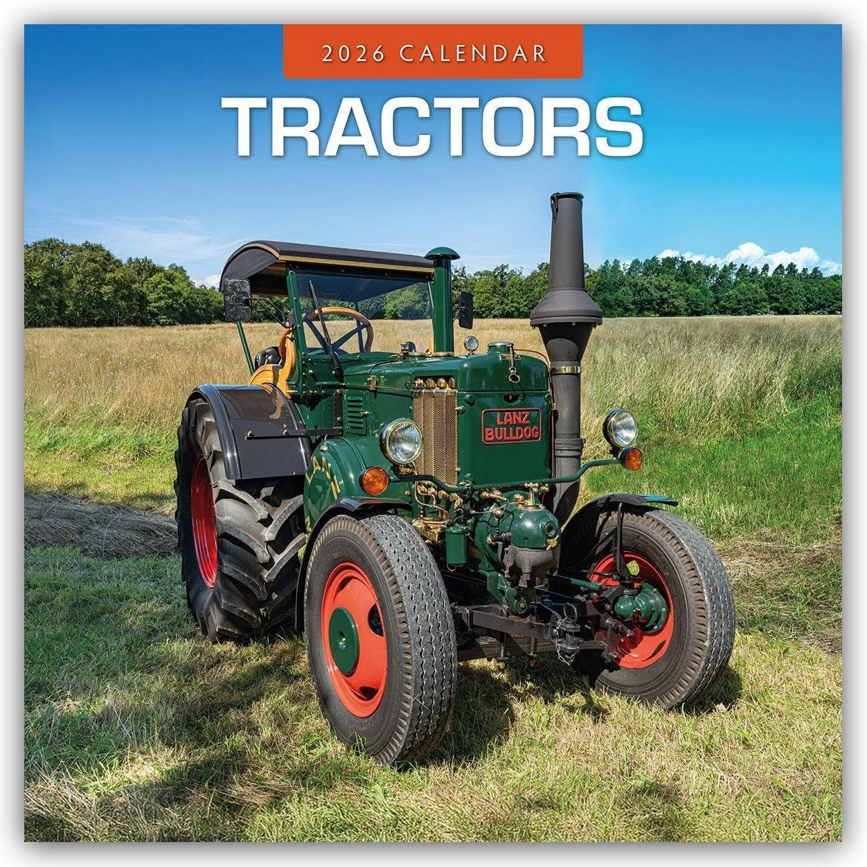 Tractors 2026 Square Wall Calendar