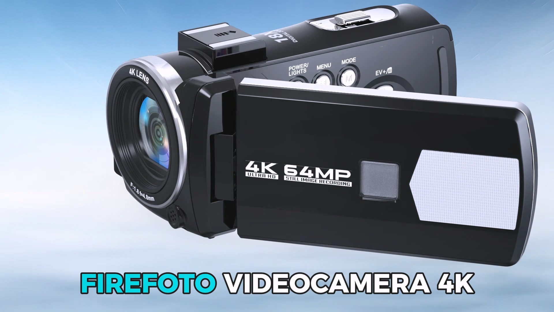 Videocamera 4K 60FPS 64MP ZIMOCE Con Zoom 21X, Schermo Girevole, 2 Batterie E Scheda 64 GB – Perfetta Per Vlog E YouTube