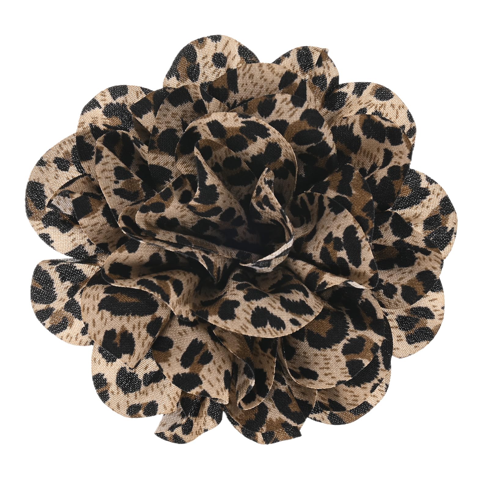 M METERXITY Rose Flower Brooches and Pins for Women 4 Inch Lapel Pins Dainty Satin Fabric Big Camellia Hair Flowers Clips for Wedding/Parties/Clothes/Jewelry [10cm