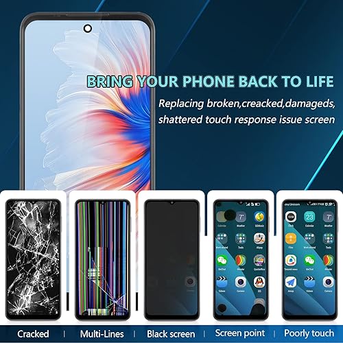 Miniatura 2 de YWLRONG Pantalla LCD para Motorola Moto G Power 2022 Reemplazo de pantalla LCD táctil digitalizador Asamblea para Moto G Power 2022 con kit (negro