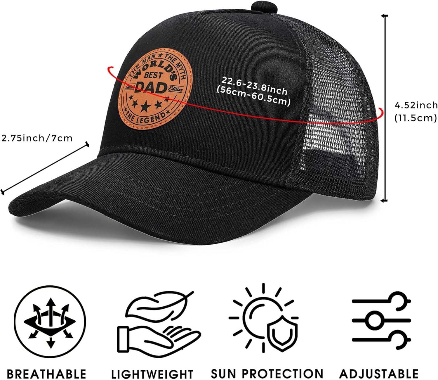 Dad Hats for Men, Birthday Gifts for Dad from Daughter Son, Fathers Day Dad Gifts for New Dads - Image 5