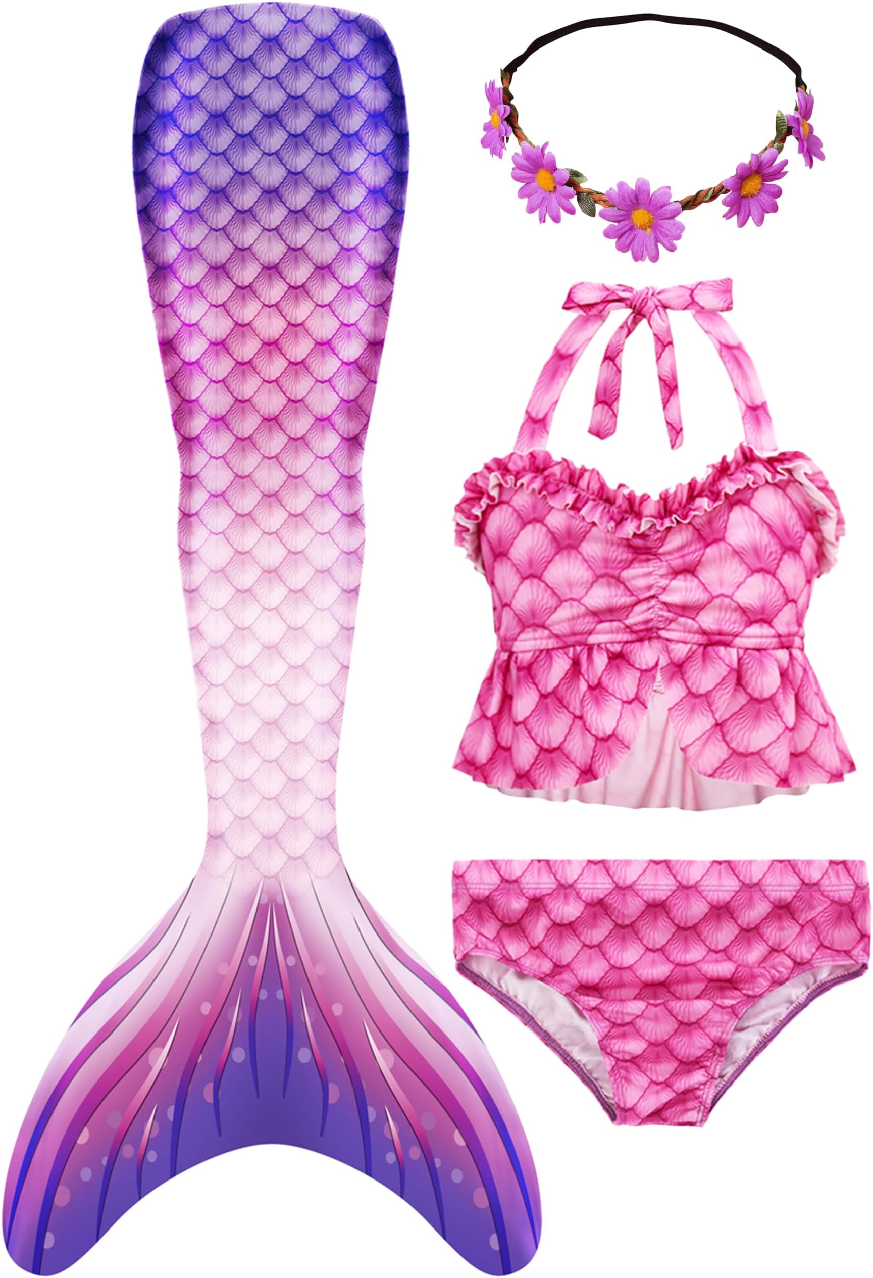 Girls' Mermaid Swimming Tail Sets