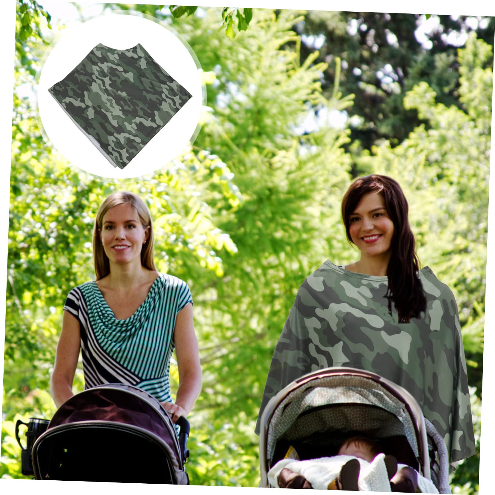 BESTonZON 3pièces Couverture Allaitement Camouflage Pour Mamans Actives Écharpe Confortable Et Légère Pour Allaitement Extérieur Idéale Pour Promenades Voyages
