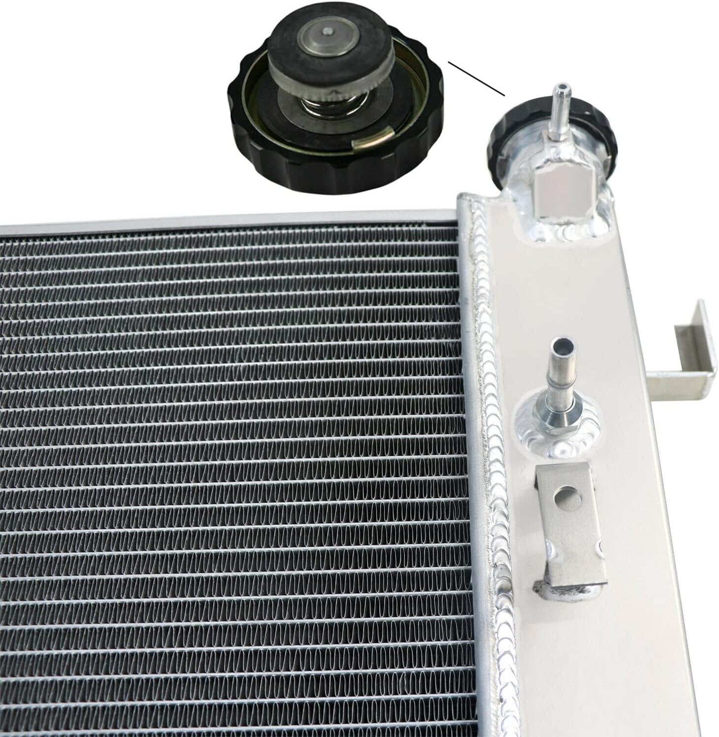 4 Row Aluminum Radiator for 1994-2002 99 2001 Dodge Ram 1500 2500 3500 3.9L V6 5.2L V8 5.9L L6 1995 1996 1997 1998 1999 2000 Radiator Crossflow Radiador