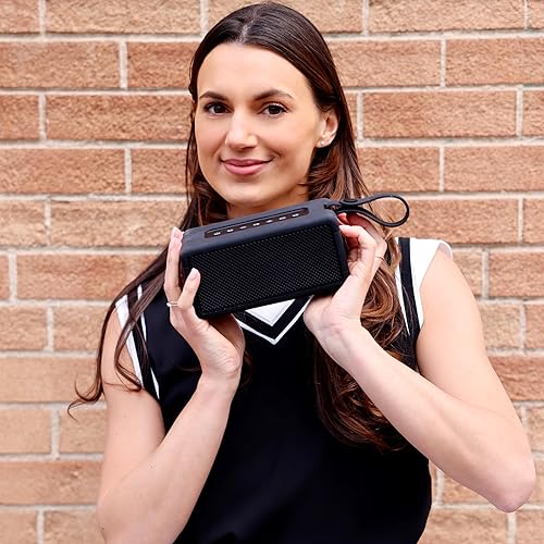 Miniatura 5 de AT&T Essentials Retro - Altavoz Bluetooth de 40 W, color negro