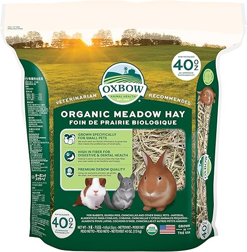 Miniatura 9 de Oxbow Animal Health Organic Meadow Heno - Heno natural para conejos conejillos de indias chinchillas hámsters y jerbos
