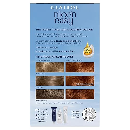 Miniatura 2 de Clairol - Nicen Easy - Tinte permanente para el cabello 6R color caoba claro 1 unidad