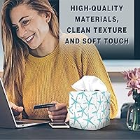 Vista 71 de Tissue Box Cover Square Decorative Tissue Box Holder Cute Funny Cube Tissue Case Cover-Alpaca Tissue Box Cover