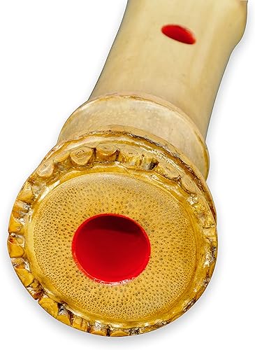 Miniatura 18 de Flauta pentatónica japonesa Zen Shakuhachi con raíz de campana natural. KINKO-ryu de 1.8 pies. Calidad profesional, toca todas las ocatavas. Bueno