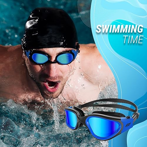 Miniatura 7 de POLARS DESIGN Gafas de natación, gafas de natación polarizadas antivaho para adultos, hombres y mujeres