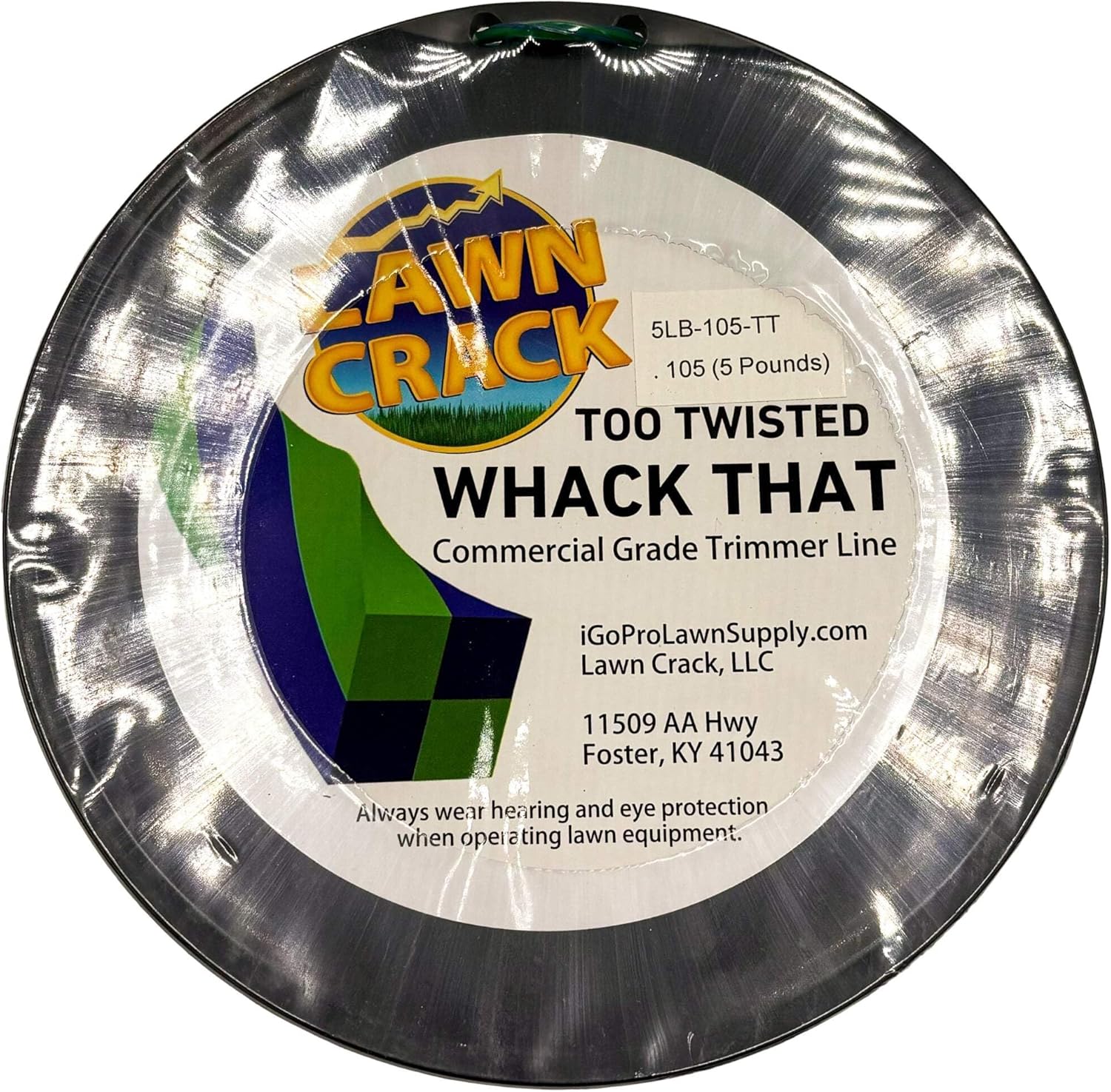 .105 Too Twisted Trimmer Line 5 Pounds Commercial Grade Lawn Crack