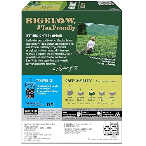 Miniatura 7 de Bigelow Green Tea Keurig Cápsulas K-Cup de una sola porción, 24 unidades