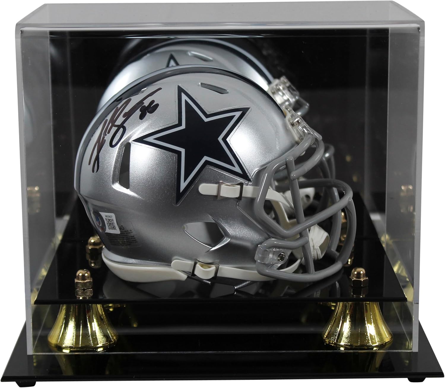 Cowboys Luke Schoonmaker Authentic Signed Speed Mini Helmet w/Case BAS Witness