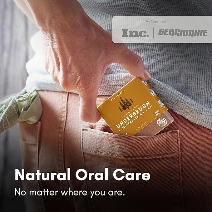 Chicle Underbrush Variety Pack Sin Azúcar con Xilitol y Hidroxiapatita - 4 Paquetes miniatura 6