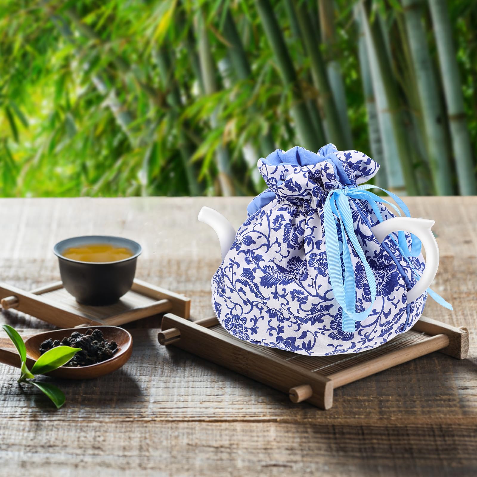 LUOZZY Tea Cozy Tea Warmer for Teapots Tea Insulated Cover for Kitchen Accessory Tea Pot Cozy Teapot Protective Cover Teapot Insulation Cover for Home Office