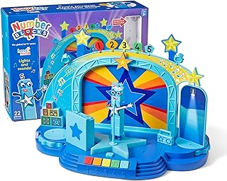 hand2mind Numberblock Five’s Musical Superstar Stage, Play Figure Playsets, Toddler Music Toys, Number Toys, Counting Toys, Math Toys for Kids 3-5, Preschool Learning Toys, Birthday Gifts for Kids