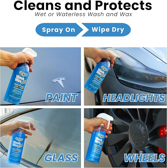 Cera para autos spray Wash Wax ALL 32 fl oz protección UV miniatura 3