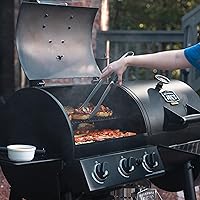 Vista 9 de Oklahoma Joe's Canyon Combo Charcoal and Gas Smoker & Grill, Black - 24203004