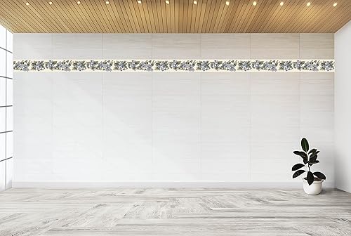 Miniatura 3 de Dundee Deco Papel tapiz con borde para despegar y pegar DDAZBD9195, diseño retro, diseño retro, 15 pies x 7 pulgadas (15.0 ft x 7.0 in), autoadhesivo