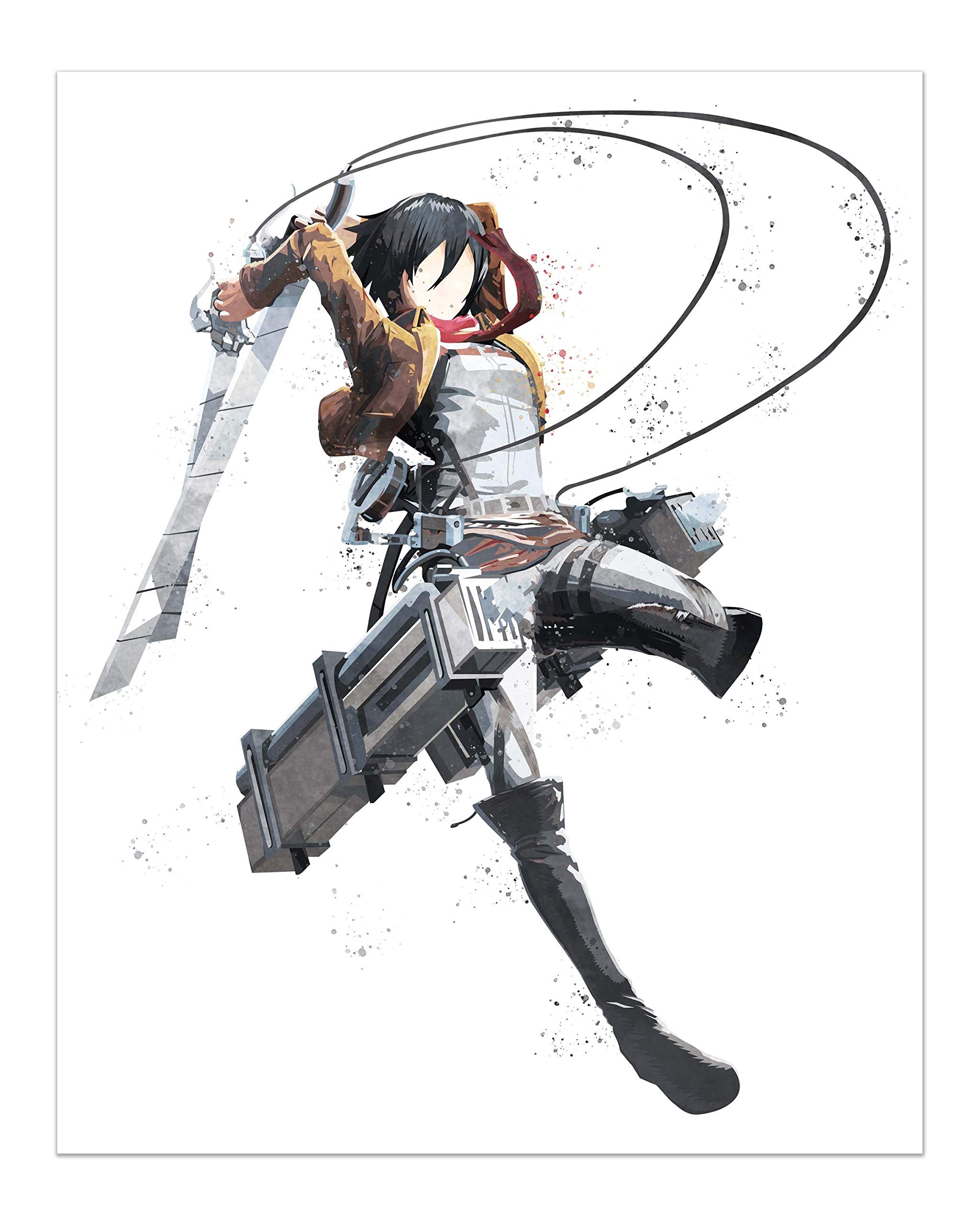 進撃巨人 原画レプリカポスター ミカサ 当選品 限定100個(sn3) 進撃の