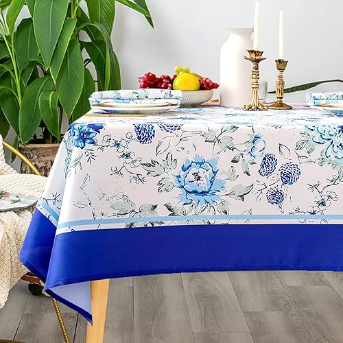 Vista 39 de EHouseHome - Mantel para interior y exterior, resistente al agua, tela de poliéster Babala