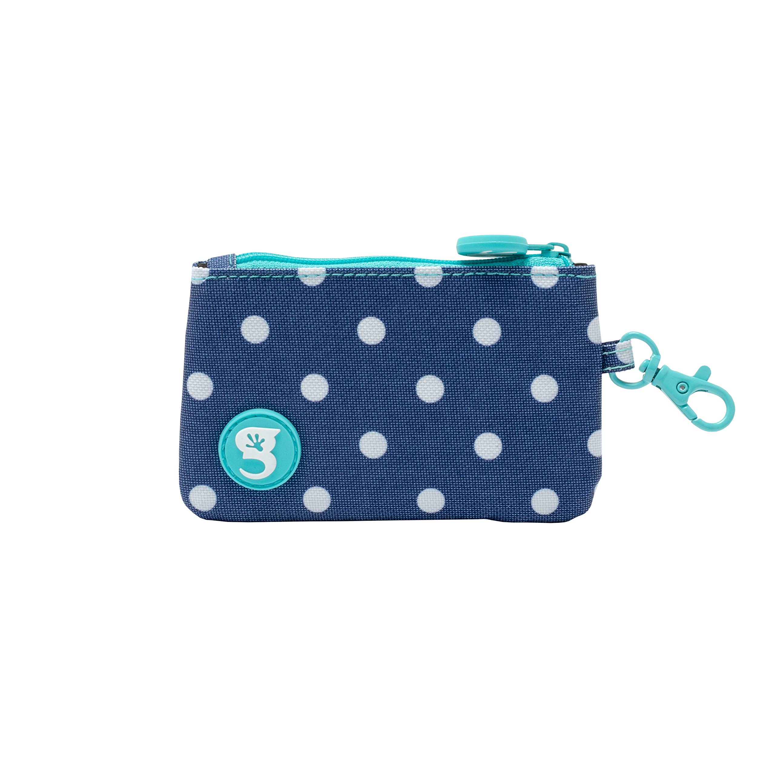 geckobrandsID Case Wallet - Navy Polka Dot