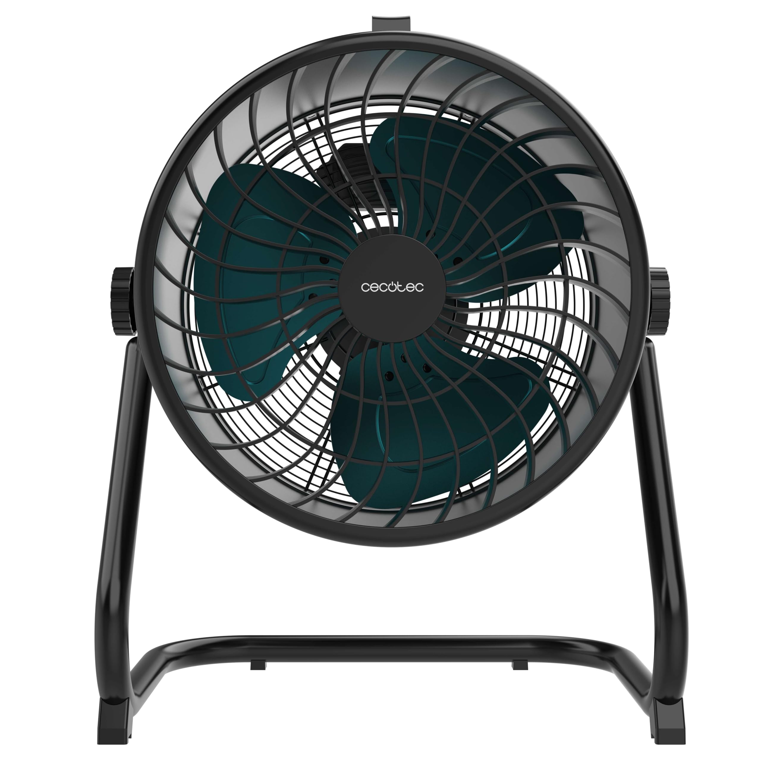Cecotec Industrieller Bodenventilator Proindustry Flowcannon. 150 W, Metallgehäuse, 3 Geschwindigkeiten, 1300 U/min, Luftstrom 4800 m³/h, Schutzgitter, Stabiles Design, Verstellbare Neigung