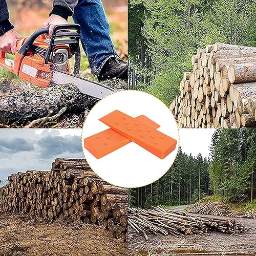 Miniatura 8 de Juego de cuñas de tala de 6 pulgadas para motosierra, cuña de corte de árbol de división de plástico ABS, herramientas de suministros de tala (6