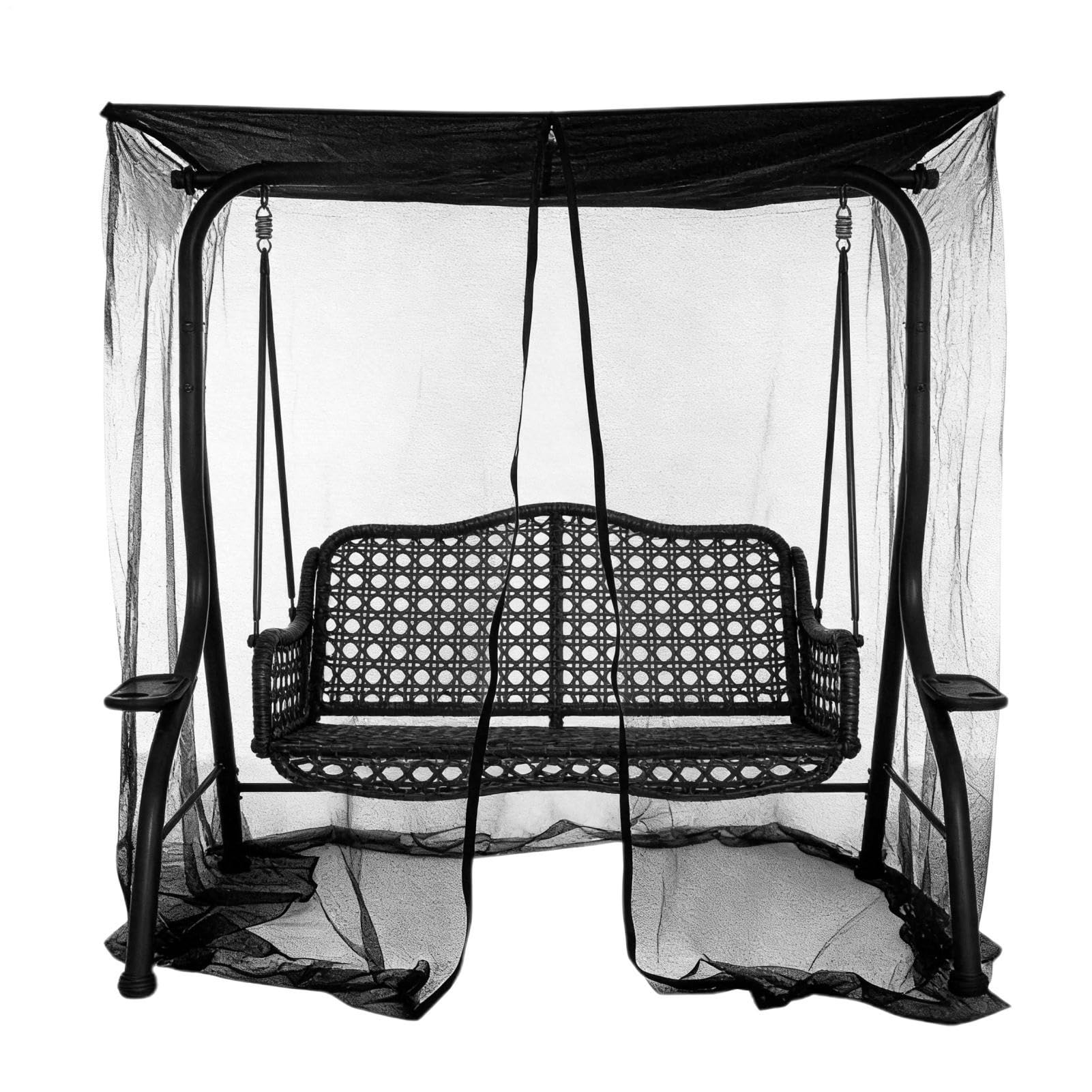 Tente protection insecte pliable et portable avec fermeture éclair balcon