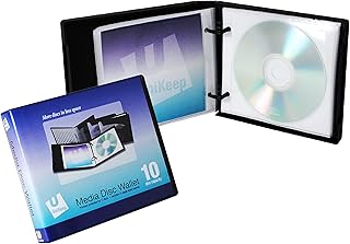 UniKeep Disc 10 CD/DVD Wallet with 10 Pages - Pack of 3