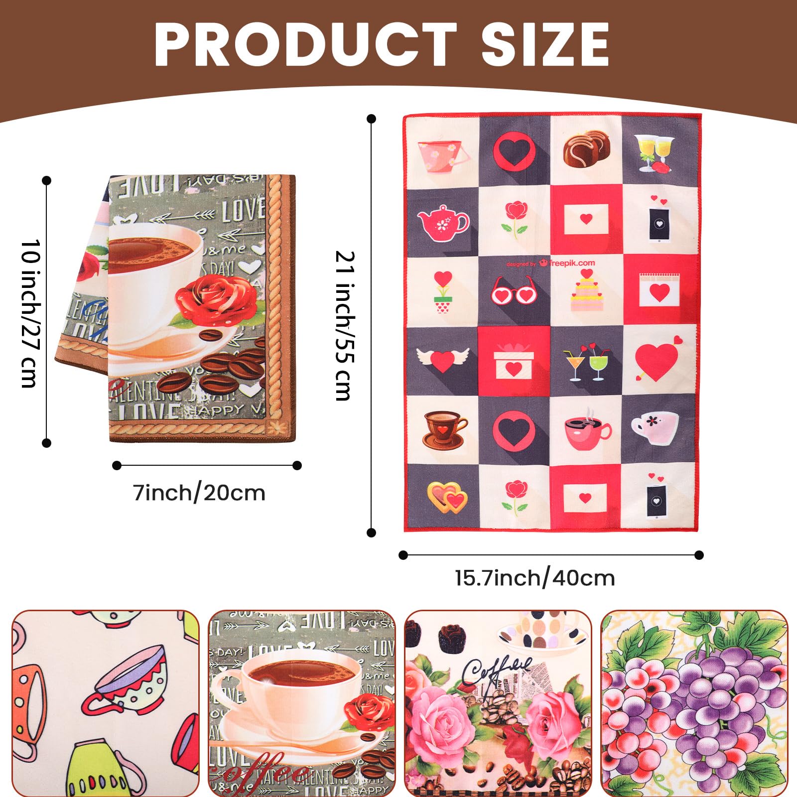 Set 5 Strofinacci Cucina Cotone - 40x55cm, Assorbenti, Morbidi, Per Lavastoviglie - Foto 6