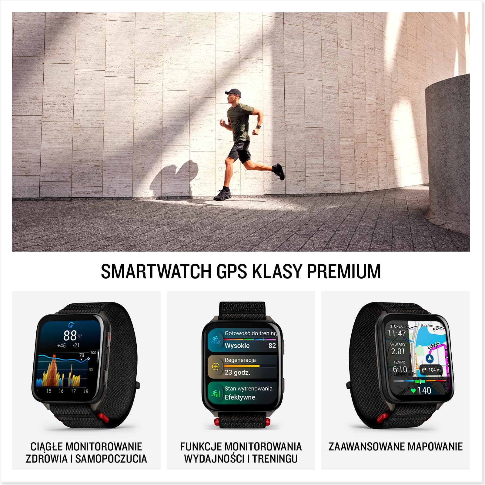 Garmin Venu X1 GPS Smartwatch, AMOLED 2", 51mm, Pasek ComfortFit Nylonowy, Czarny