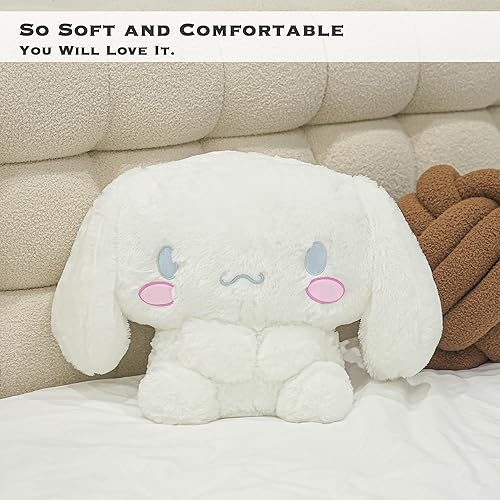 Miniatura 3 de Juju - Peluche Kawaii Blanco (20 pulgadas) - Lindos Animales de Peluche Kawaii - Peluches Grandes de Animales de Peluche - Peluches Grandes Lindos -