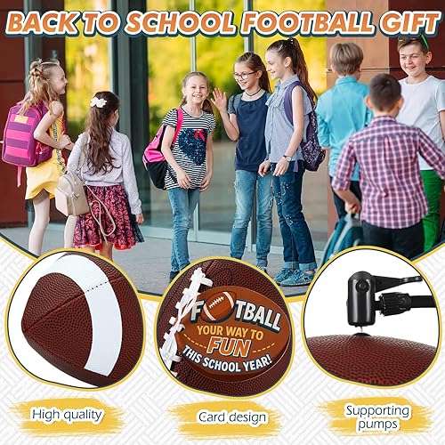 Miniatura 3 de Skylety Juego de 6 balones inflables de fútbol de 11 pulgadas para jóvenes, jóvenes, adultos, universidad, escuela secundaria, fútbol de tamaño