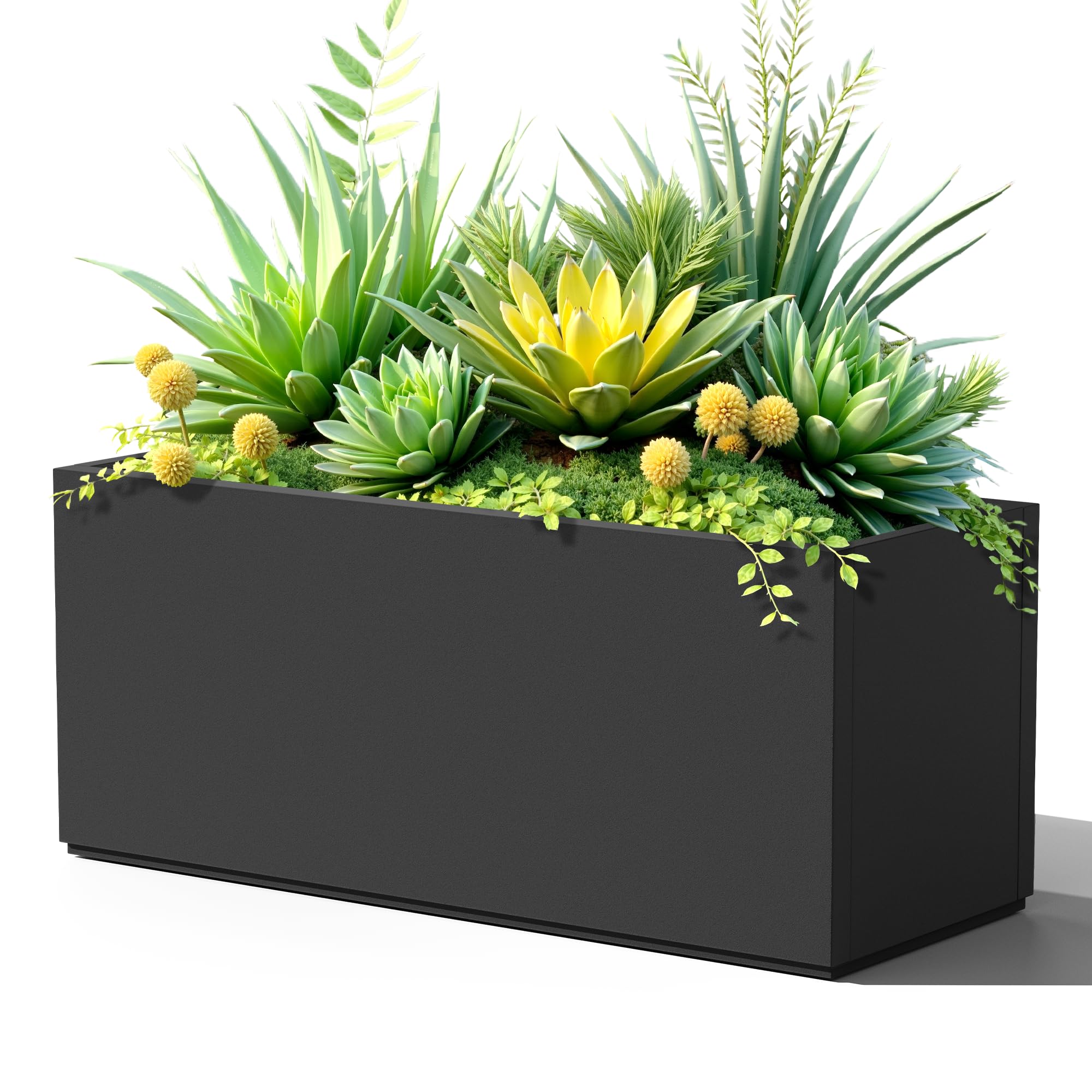 Snapklik.com : FENCY Large Metal Planter, Large Rectangular Planters ...