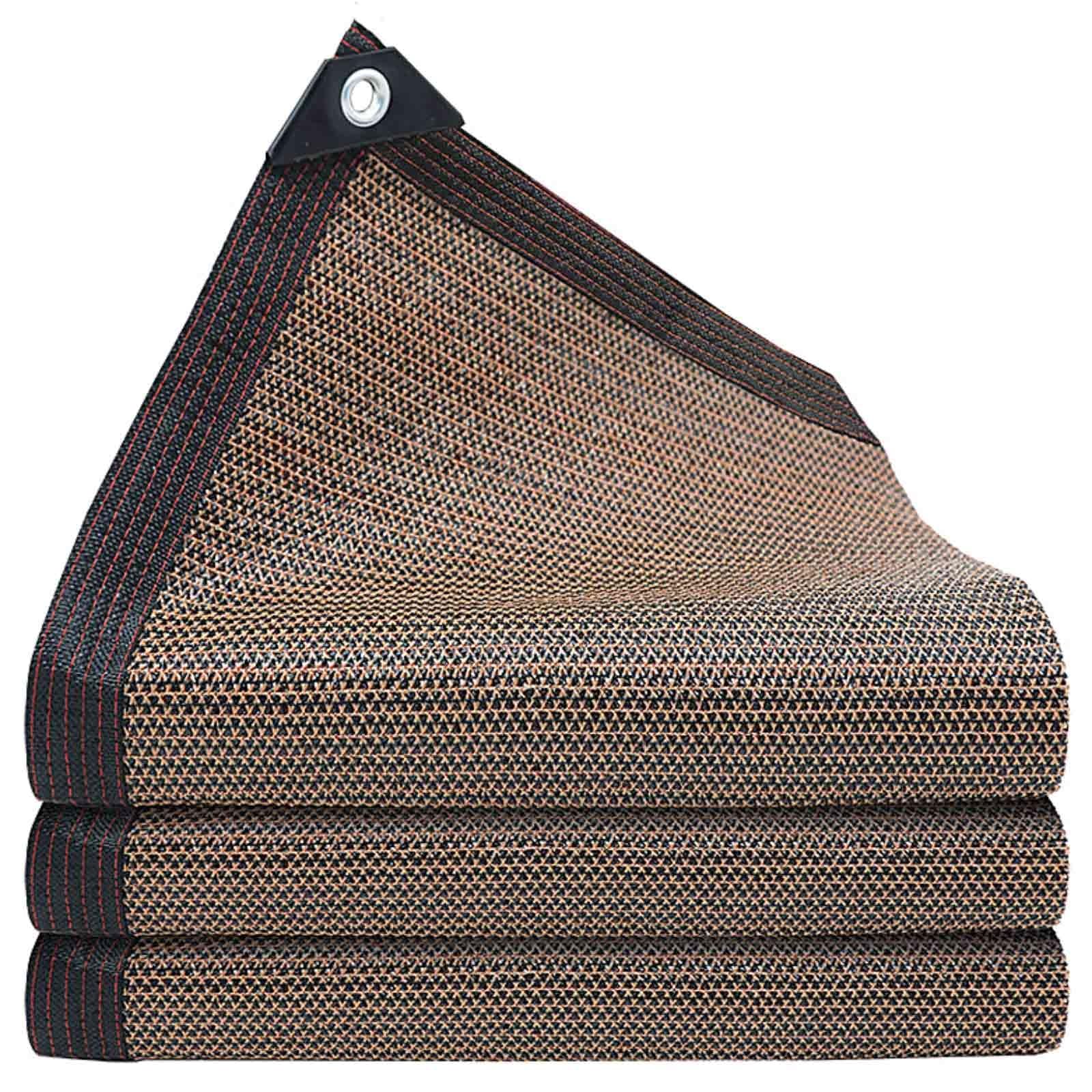 Voile d'ombrage respirant marron 6x15 m contre la forte chaleur du jardin et de la niche