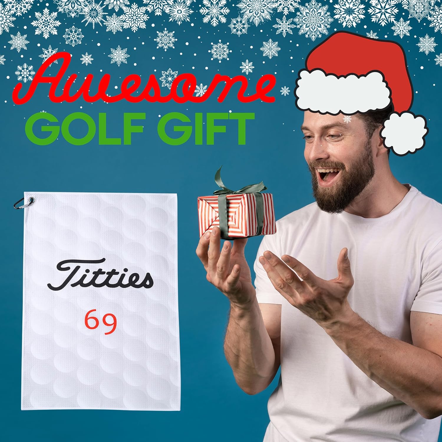 ZEETY Funny Golf Towel – Humorous Golf Towel for Golf Bags, Perfect Golf Gifts & Accessories for Men and Women Golfers - Image 2