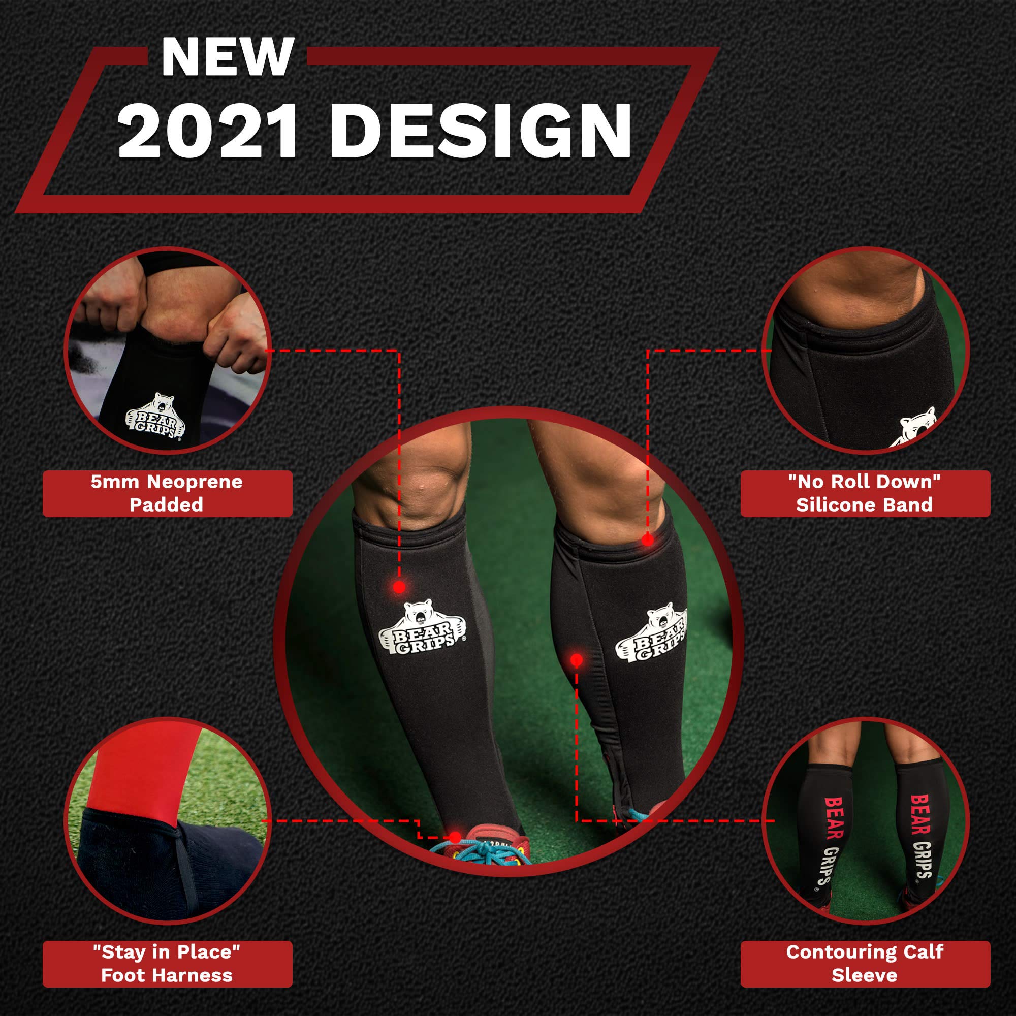 Buy Deadlift Shin Guards with Front Side Padding. Bear Grips Shin